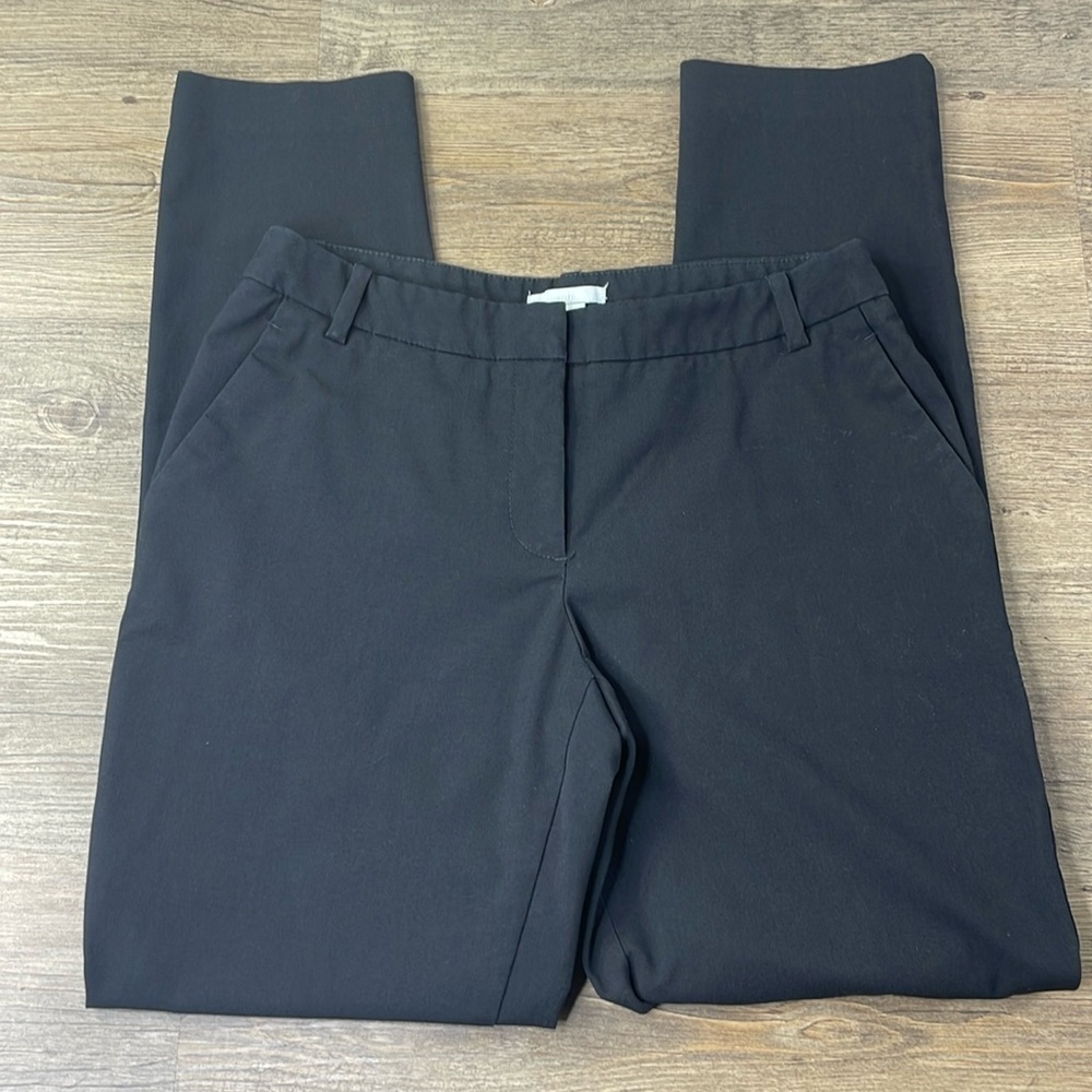 H&M Women’s Mid Rise Black Slacks, Work Pants, Ankle Length Trousers, size 6